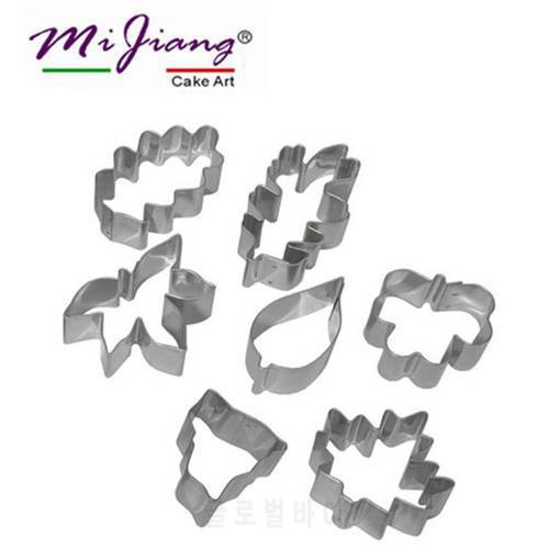 New Stainless Steel Flower Petal Leaves Cookie Cutter Fondant Mold Cake Decorating Tools Kitchen Accessories Wholesale SN-6