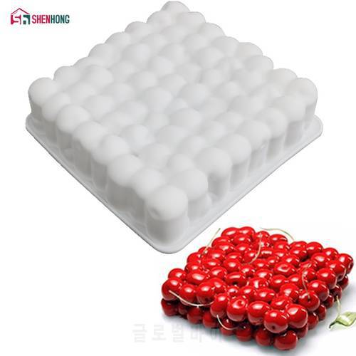 SHENHONG Silicone 3D Cherry Shape Cake Mold For Baking Mousse Chocolate Sponge Moulds Pans Cake Decorating Tools accessories