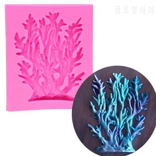Tree Branch Sugarcraft Sea coral Silicone mold fondant mold cake decorating tools chocolate mold T1152