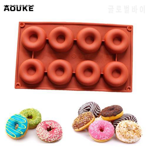 64-Hole Donuts Shape Chocolate Silicone Mold Ice Cubes Pastry Molds Pudding Soap Mould Fondant Cake Decoration DIY Baking Tools