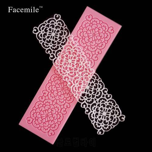 1 Pcs Wedding Cake Decoration Mould Silicone Cake Mold Chocolate Mould Pastry Tools Silicone Lace Mat For Fondant Gift