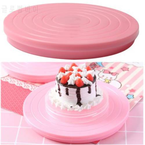 Food Grade Plastic Cake Turntables Fondant Cake Mousse DIY Decorating Tray Platform With Scale Bakeware Kitchen Supplies H741