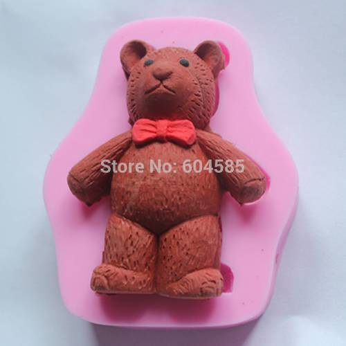 little bear fondant cake molds soap chocolate mould for the kitchen baking