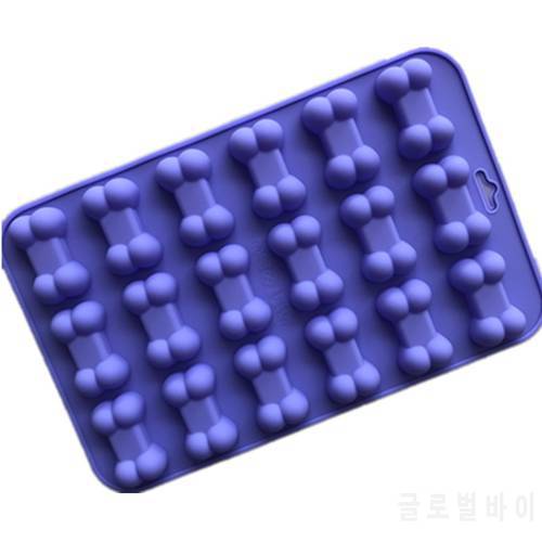 Dog Bone Chocolate Silicone Mold Cookie Biscuits Molds Candy Soap Ice Cubes Mould DIY Fondant Cake Decoration Baking Tools H261