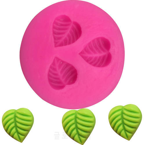 Leaves Shape fondant silicone mold for polymer clay molds kitchen baking chocolate pastry candy Clay making decoration tool F213