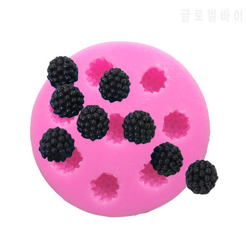 1pc 8 Holes Raspberry Shape Cake Mold Silicone Berry Fondant Mold Cake Decoration Tool H564