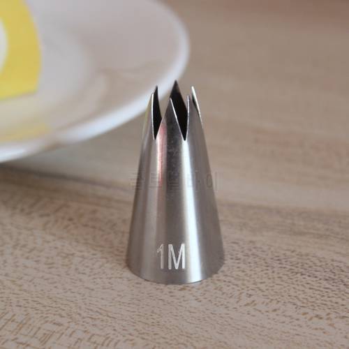1M Stainless Steel Nozzle Open Star Tip Pastry Cookies Tools Icing Piping Nozzles Cake Decorating Cupcake Creates Flower