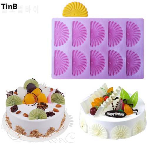 New Shovel Flower Embosser Fondant Cake Baking Sugarcraft Decorating Mold Chocolcate Tools Mold Home Kitchen Accessories Stencil