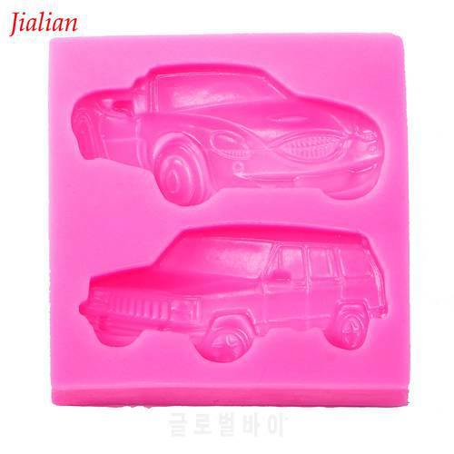 Car jeep Shaped DIY fondant cake silicone moulds chocolate accessories for cupcake decoration kitchen Baking tools FT-0064