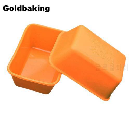10 Pieces Rectangle Silicone Small Loaf Pan Silicone Muffin Baking Cups Cupcake Mold
