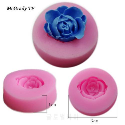 1PCS Mini Rose Flower Silicone Cake Mold Fondant Cake Decorating Tools Chocolate Cookie Soap Mould Cutter Baking Tools Cake Tool