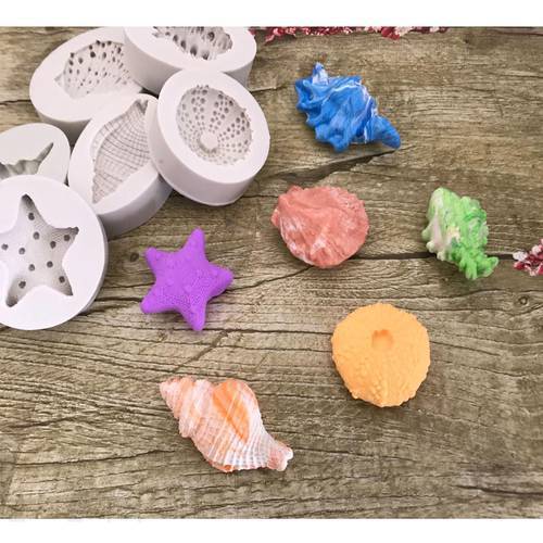 DIY Sea Shell Conch Cake Silicone Molds Fondant Cake Decorating Tools Gumpaste Chocolate Candy Soap Clay Moulds
