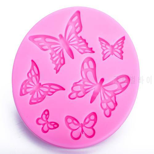 Butterfly shape 3D Craft Relief Chocolate confectionery Fondant Silicone Mold Cake Kitchen Decorating DIY Tools FT-1073
