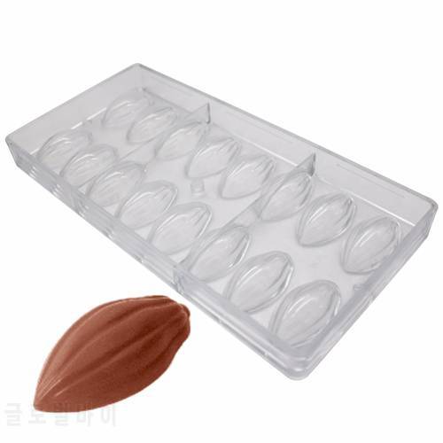 Goldbaking Cocoa Pod Chocolate Mold Nut Polycarbonate Chocolate Mould 24 Forms