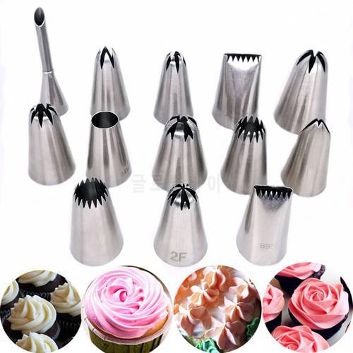 1pcs Big Size Cake Tip DIY Cream Icing Piping Nozzles Pastry Tips Fondant Cake Decorating Tip Stainless Steel Nozzle Baking Set