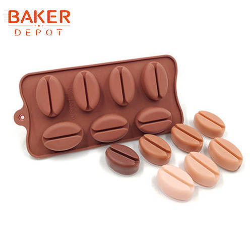 BAKER DEPOT Silicone mold for chocolate coffee bean silicone pastry baking mould lip jello candy soap mold ice cube biscuit form