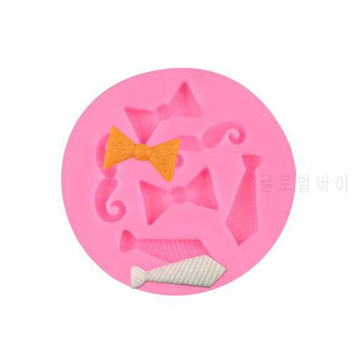 Kitchen Accessories Moustache Tie Bow Cooking Tools Wedding Cake Decorating Silicone Molds For Baking Fondant Sugar Craft