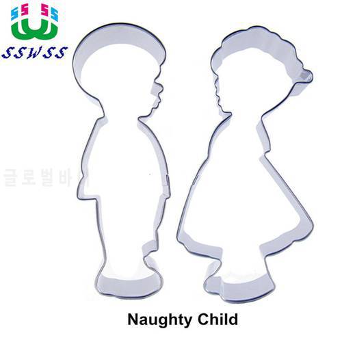 Little Prince And The Little Princess Shape Cake Decorating Tools,Two Naughty Children Cookie Baking Molds,Direct Selling