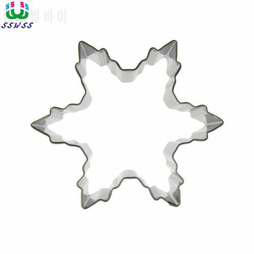 Large Hail Shaped Cake Cookie Biscuit Baking Molds,Winter Snowflake Cake Decorating Fondant Cutters Tools,Direct Selling