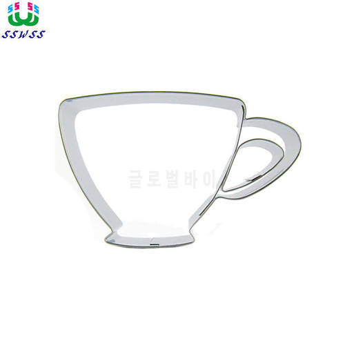 Super Coffee Cup Shape Cake Decorating Fondant Cutters Tools,Daily Supplies Cookie Stainless steel Baking Molds,Direct Selling