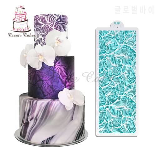 Peacock Lace Stencil for Wedding Cake Design Plastic Template Mold Painting Stencil Decorating Bottle Fondant Tools Bakeware
