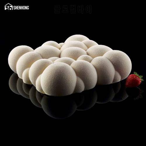SHENHONG Irregular Cloud Design Silicone Cake Mold 3D Cupcake Jelly Pudding Cookie Muffin Soap Mould DIY Moule Baking Tools