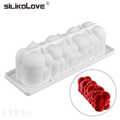 SILIKOLOVE Silicone Mold Cake For Baking Cloud Bubble Spiral Shaped Mousse Dessert Cake Decorating Tools Molds Bakeware