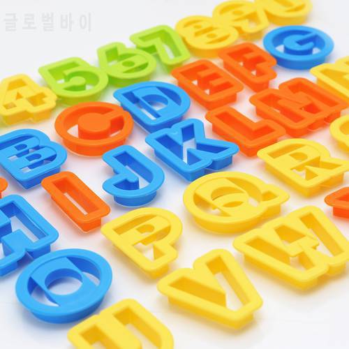 New Set NEW BIG Alphabet Number Letter Font Plastic Cookie Cutter Fondant Tool Baking Cake Mold Decorating Press Pastry DIY