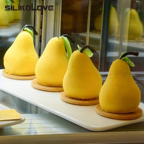 SILIKOLOVE Pear Shape 3D Silicone Cake Baking Mold For Mousse Truffle Brownies Pan Molds Silicone Pastry Tool Cakes
