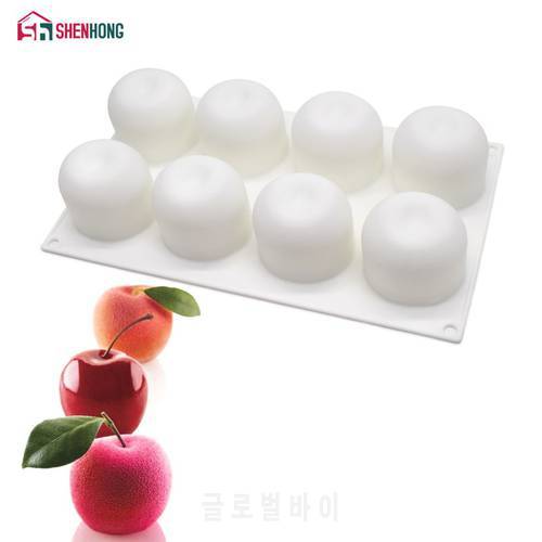 SHENHONG Apple Silicone Amazing Mold DIY Mould Baking Cake Mousse For Pudding Chocolate Pies Brownie Dessert Kitchen Bakeware