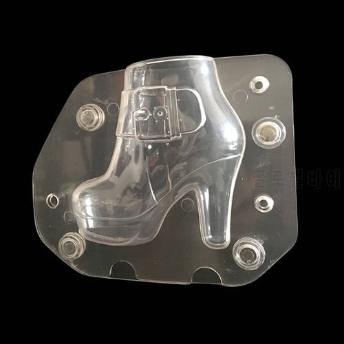 DIY Plastic High Heel Shoe Shoes Pc Polycarbonate Hard Plastic Chocolate Mold Stereo Lady&39s Shoes Candy Jelly Mould Ice Mold