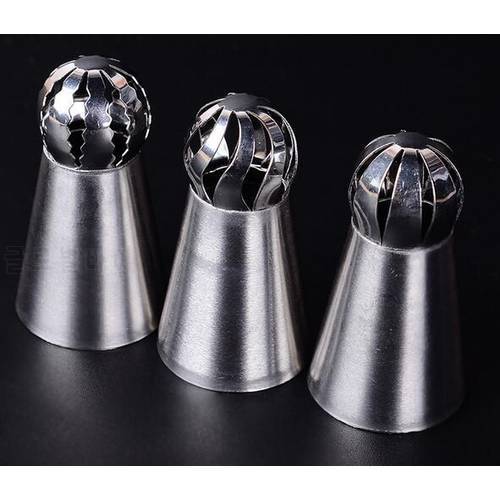 Bakeware Sphere Ball Shape Cream Stainless Steel Icing Piping Nozzles Pastry Tips Cupcake Buttercream Bake Tool JK17 jk17
