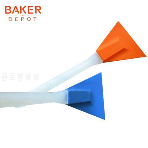 BAKER DEPOT Silicone baking pastry spatulas scraper cream chocolate scraper silicone bakeware baking pastry tools butter cutter