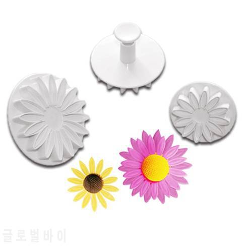 Free Shipping Dog Sunflower Fondant Cake Decorating Sugar Craft Plunger Cutter Flower Mold Cookie Cutters Biscuit Cake