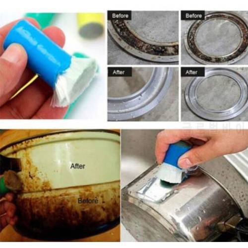Hot Magic Stainless Steel Rust Remover Cleaning Detergent Stick Metal Wash Brush