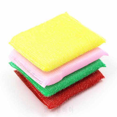 8Pcs/2Sets New Sponge Home Bar Kitchen Cleaning Products Sweet Color Dish Towel Tools