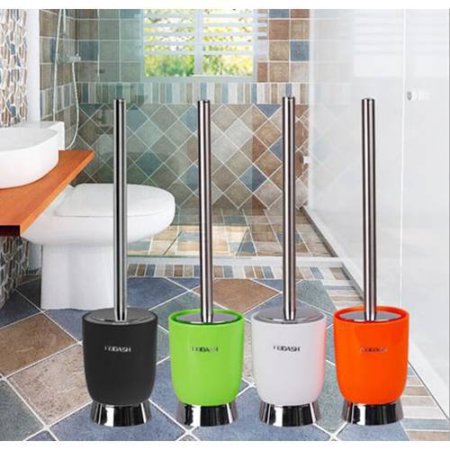 1PC Plastic Toilet Bowl Brush Bathroom Cleaning Tool Holder With Base Toilet Brush Home Cleaner OK 0173