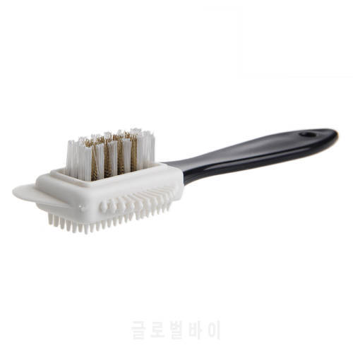 3IN1 Multifunction Shoe Brush Polish Brush 3 Sides Shoes Cleaning Rubber Eraser Shoes Cleaner S Shape Boot Shoes Cleaner