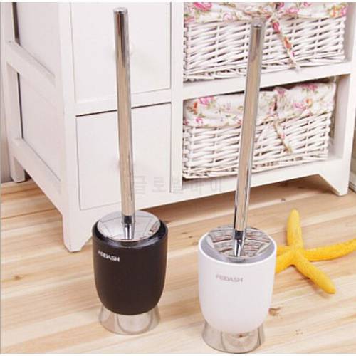 1PC toilet brush holder with stainless steel long-handled brush plastic bathroom accessories brush with plastic base OK 0173