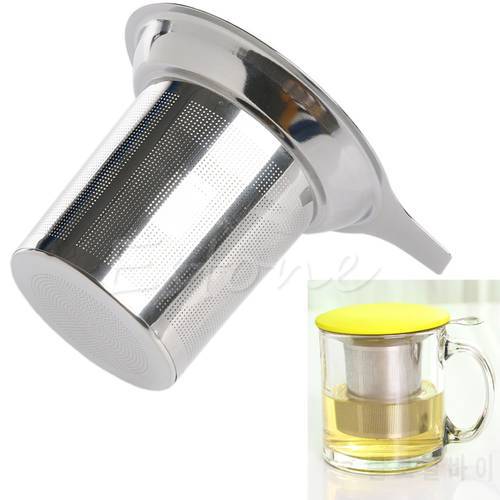 Stainless Steel Mesh Tea Infuser Reusable Strainer Loose Tea Leaf Spice Filter shipping