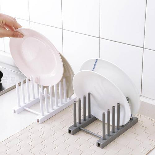Simple Design ABS Material Kitchen Dish Plate Pot Cover Drying Drain Holder Plastic Storage Rack Shelf Kitchenware Shipping