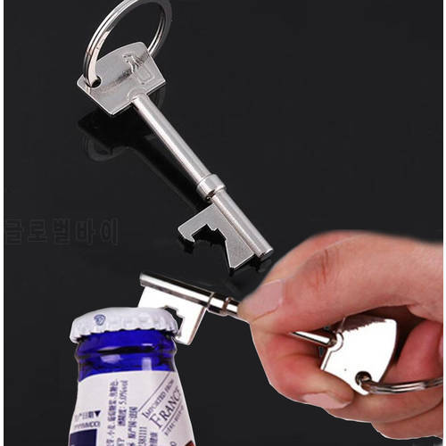Portable Practical Metal Bottle Opener Key Ring Keyring Chain Bar Tool S