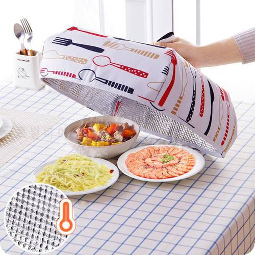 Hot Aluminum Foil Food Cover Foldable Food Covers Keep Warm Dishes Insulation Utilidades Kitchen Gadgets Accessories