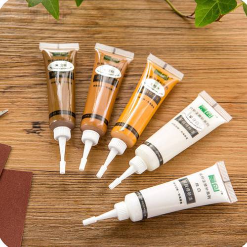 5 Colors Solid Wooden Furniture Repair Paint Refinishing Paste Wooden Floor Furniture Scratch Fast Remover Repair Paint Pen