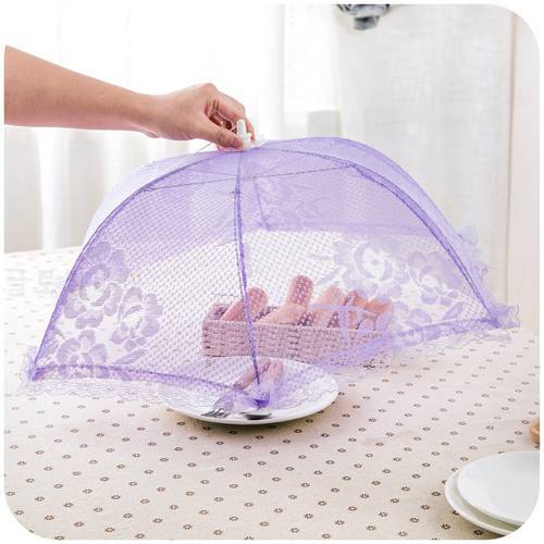 Convenient and Useful Food Covers Umbrella Style Anti Fly Mosquito Meal Cover Table Mesh Food Cover Kitchen Cooking Tools.