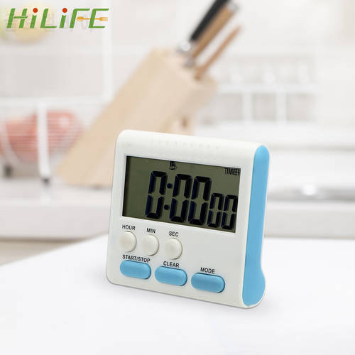 HILIFE 12 Hours Cooking Timer Count Up Down Alarm Clock Kitchen Timer Large LCD Digital Timers Magnetic Memory Function