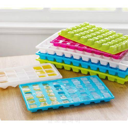 Creative Cooking Tools Candy Color Ice Cube Tray Frozen Molde de Silicone Diamond & Letter Pattern Ice Mold Ice Cream Maker
