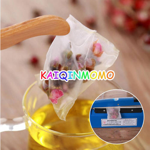 1000pcs/lot Nylon Tea Bag Heat Sealable Pyramid Tea Filters Semi-transparent Empty Teabags 5.8*7cm 6.5*8cm