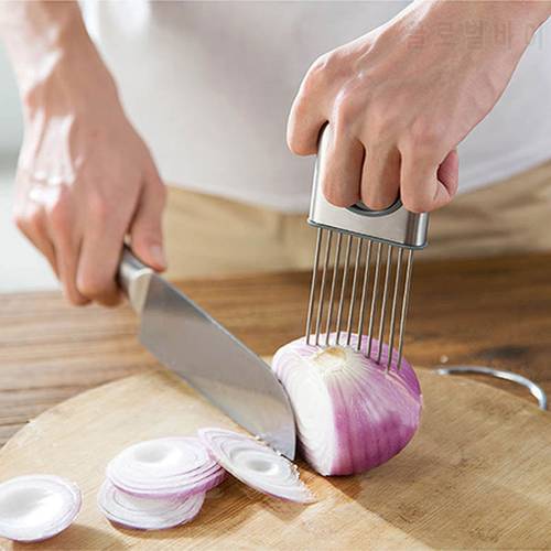 Onion Tomato holder Slicer Kitchen Tool Meat Vegetable Stainless Steel Kitchen Gadgets Cooking Tool kitchen accessories