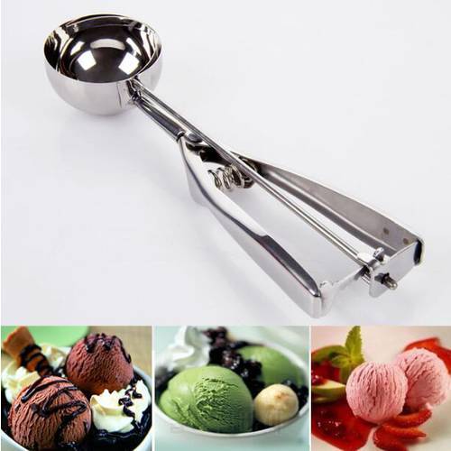 Ice Cream Tools Stainless Steel Baller Fruit Carved Ball Tools Ice Cream Watermelon Ball Spoon Ice Cream Scoop